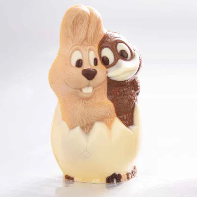 Chocolate mold rabbit & duck 2 pieces for sweet chocolate figures