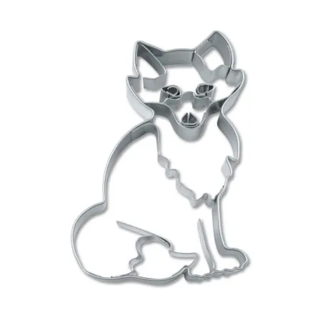 Sitting fox cookie cutter