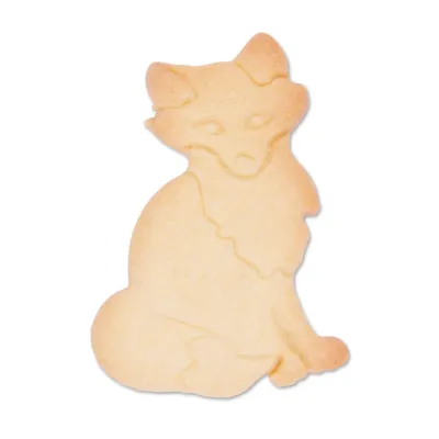 Sitting fox cookie cutter