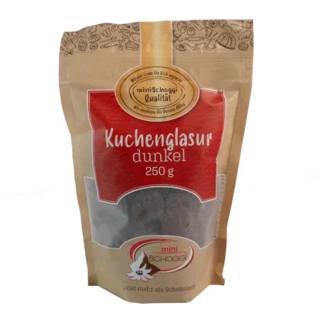 Glaçage au chocolat noir, 250 g pour des gâteaux brillants et nobles