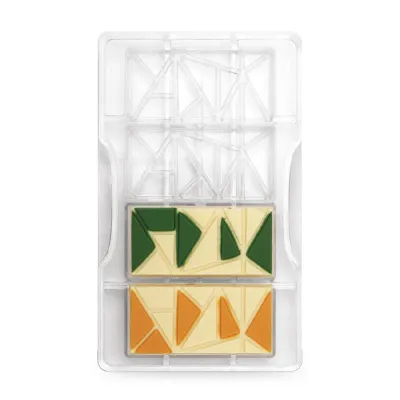 Chocolate bars patterned mold 4 pieces