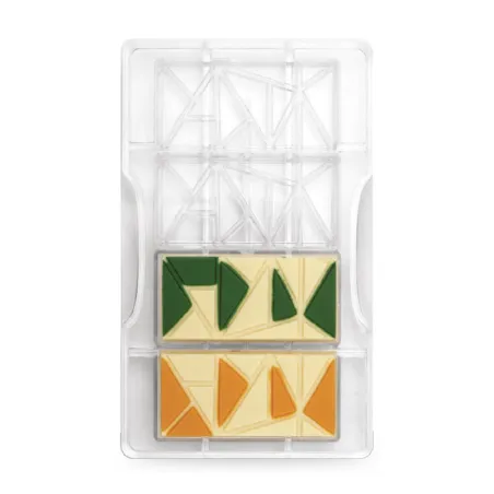 Chocolate bars patterned mold 4 pieces