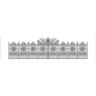 Romantic castle gate silicone border mat for elegant decorations