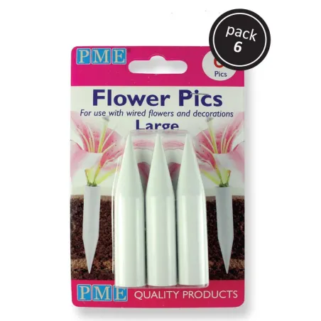 Large flower holder, 6 pieces