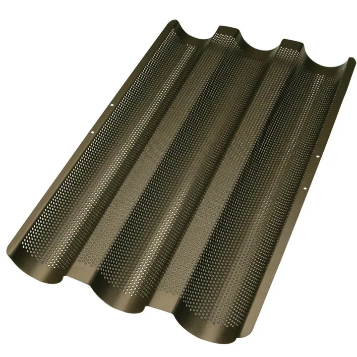 Plaque à baguettes 37 x 23.5 cm pour des baguettes croustillantes