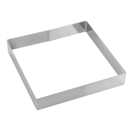 Cake ring square 30 x 30 x 5 cm for fine cakes and sponge cakes