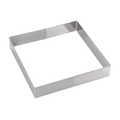 Tortenring Quadrat 28 x 28 x 5 cm für edle Torten und Biskuits
