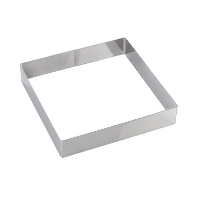 Tortenring Quadrat 26 x 26 x 5 cm für edle Torten und Biskuits