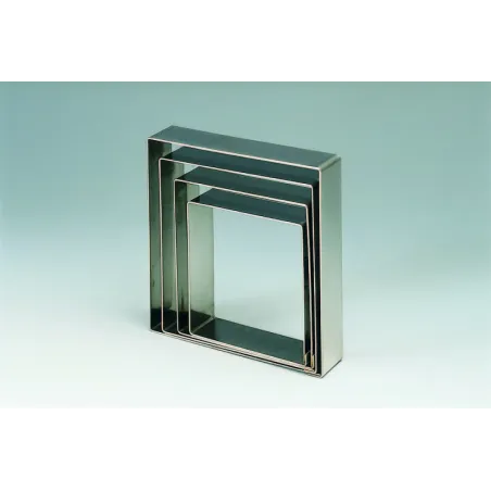Square cake ring 26 x 26 x 5 cm for fine cakes and sponge cakes