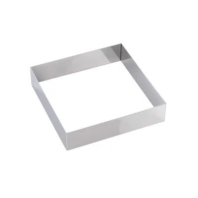 Tortenring Quadrat 22 x 22 x 5 cm für edle Torten und Biskuits