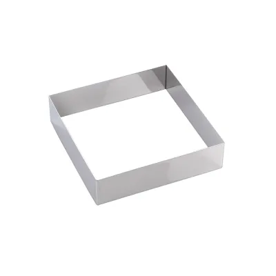Tortenring Quadrat 20 x 20 x 5 cm für edle Torten und Biskuits