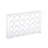 Praline mold hemisphere flattened 24 chocolates