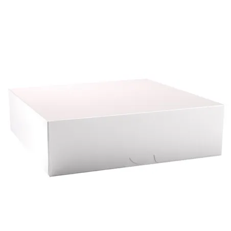 Cake box white 28 x 28 x 8 cm