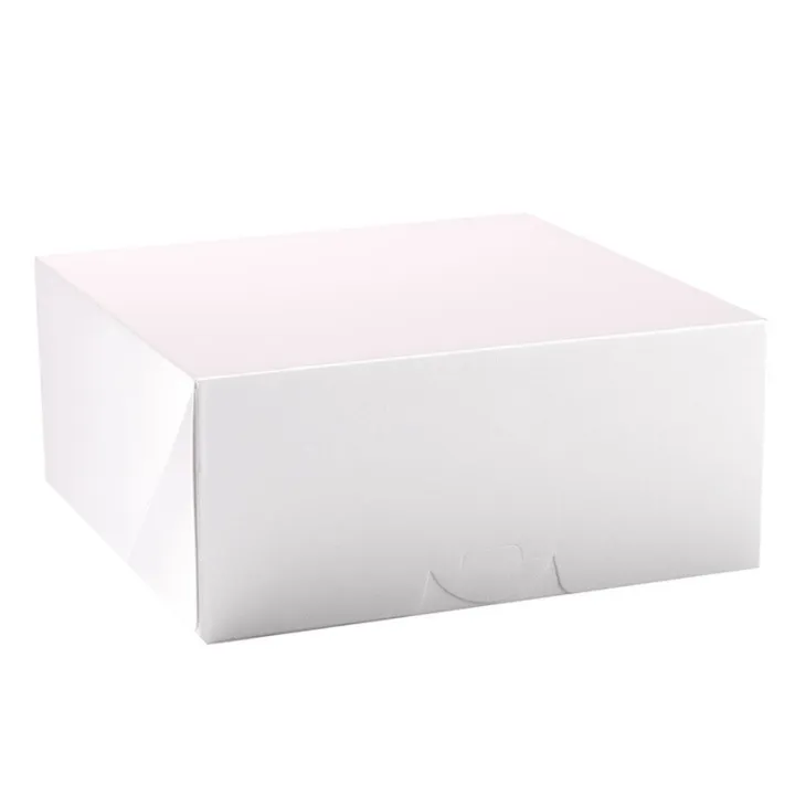 Cake box white 18 x 18 x 8 cm