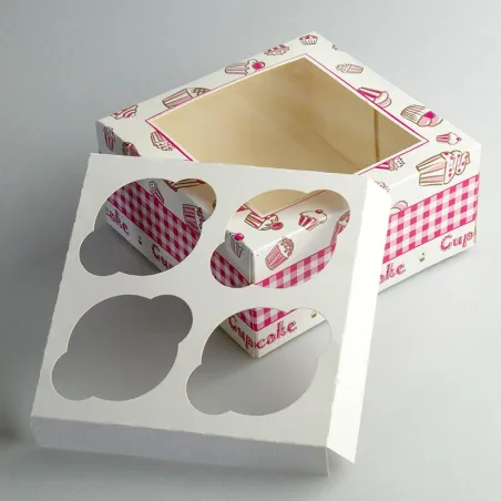 Box of 4 cupcakes