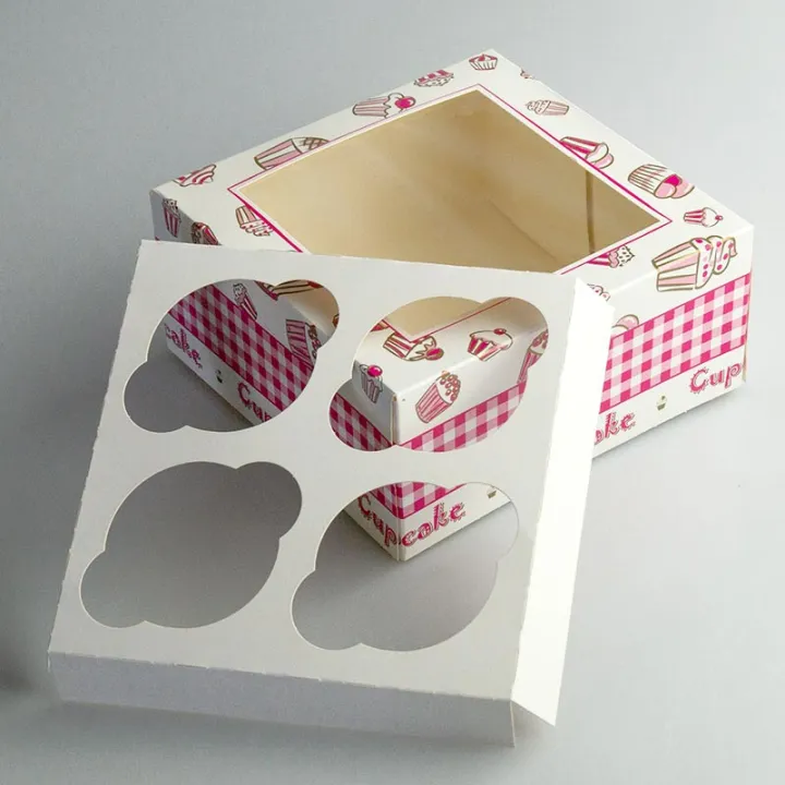 4er Cupcake Schachtel