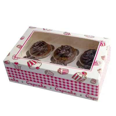 6er Cupcake Schachtel
