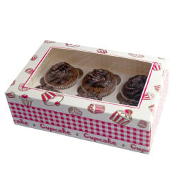 6er Cupcake Schachtel