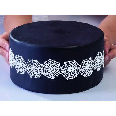Tappetino in silicone bordura a rete per decorazioni da brivido