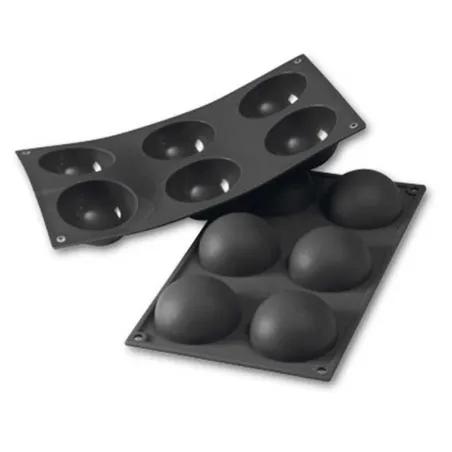 Moule en silicone demi-sphère Ø 7 cm 6 pièces pour sucreries et salades