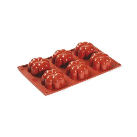 Stampo in silicone fiori Ø 8 cm 6 pezzi per dolci e salati
