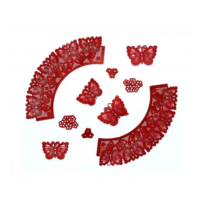 Tappetino in silicone per bordure Butterfly Wrappers per decorazioni raffinate