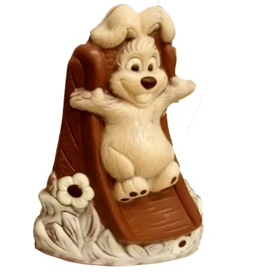 Stampo per cioccolato Coniglio sullo scivolo per dolci figure di cioccolato