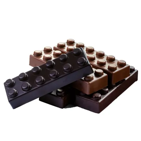 Stampo per barrette di cioccolato Lego, 12 pezzi per prelibatezze raffinate