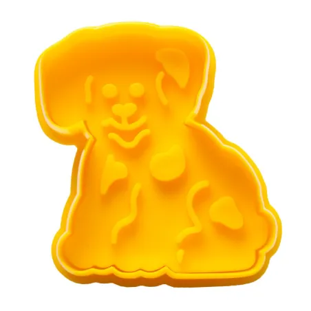 Cookie cutter with dog ejector for great decorated biscuits