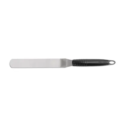 Large angled spatula with soft grip handle for smoothly spreading cakes