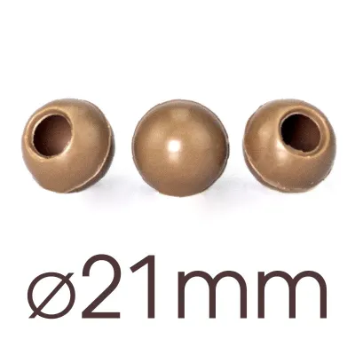 63 Mini Hohlkugeln Milch Ø 21 mm für hausgemachte Truffes