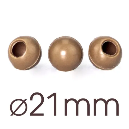 63 mini hollow milk balls Ø 21 mm for homemade truffles