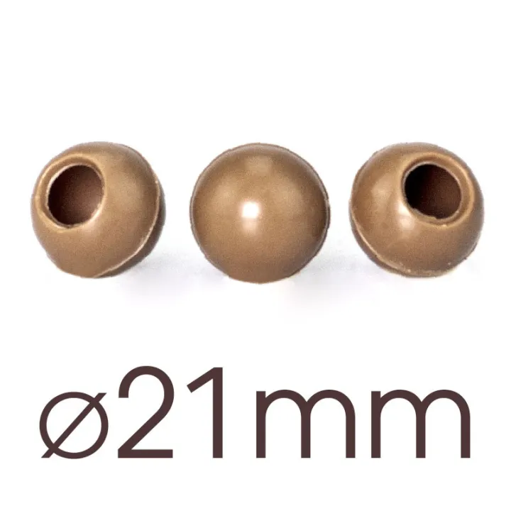 63 Mini Hohlkugeln Milch Ø 21 mm für hausgemachte Truffes