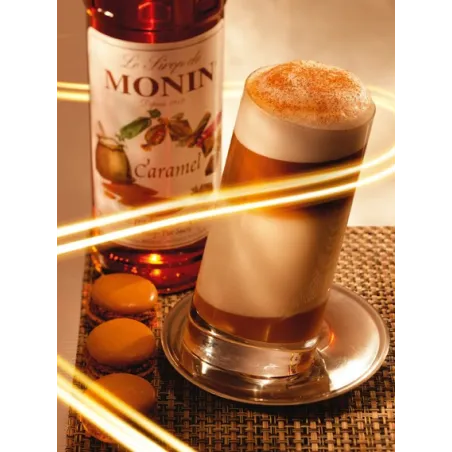 Monin Caramel Syrup, 250 ml for drinks and cake fillings