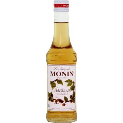 Monin Haselnuss Sirup, 250 ml für Drinks und Tortenfüllungen