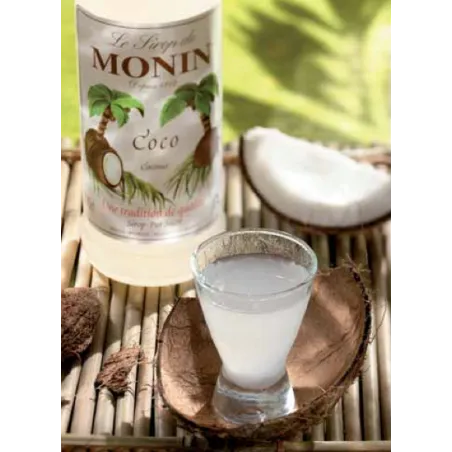 Monin coconut syrup, 250 ml for drinks and cake fillings