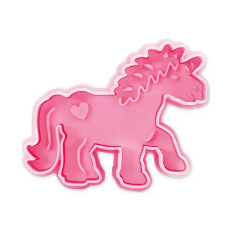 Cookie cutter with ejector Small unicorn for beautifully decorated biscuits