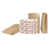 Advent calendar made of kraft paper for the anticipation of Christmas