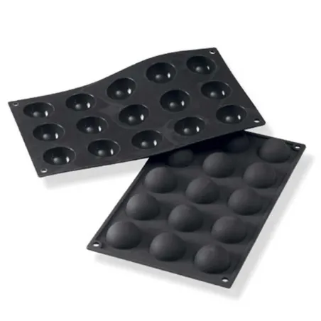 Silicone mold hemisphere Ø 4 cm 15 pieces for sweet and savory treats