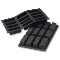 Silicone Mould Bar 8 x 3 cm 12 pezzi