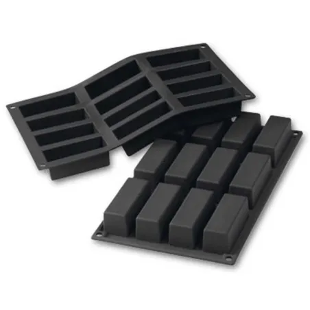 Moule en silicone Barres 8 x 3 cm 12 pièces pour le sucré et le salé