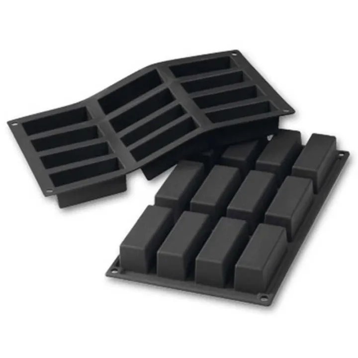 Silicone mold bar 8 x 3 cm 12 pieces for sweet and savory
