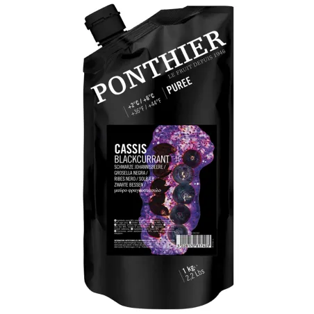 Cassis fruit puree, 1 kg deliciously fruity desserts