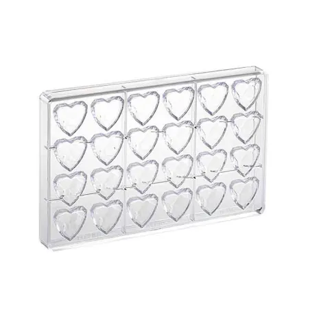 Stampo per praline Cuore di diamanti, 24 praline
