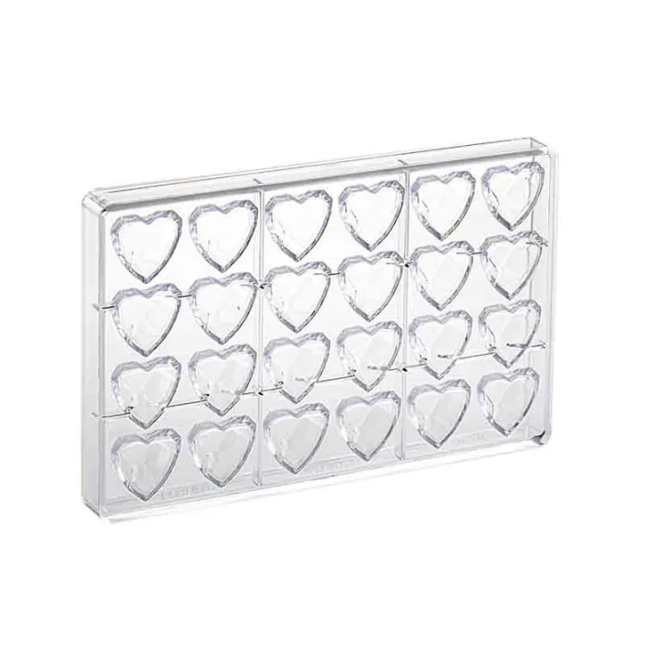 Chocolate mold diamond heart 24 chocolates