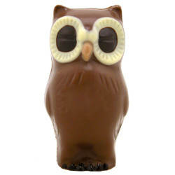 Gufo con stampo in cioccolato