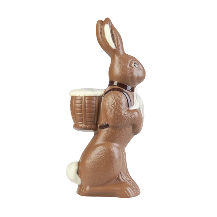 Schokoladenform Hase mit Korb für süsse Schokoladenfiguren