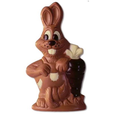 Schokoladenform Hase mit Rübe für süsse Schokoladenfiguren