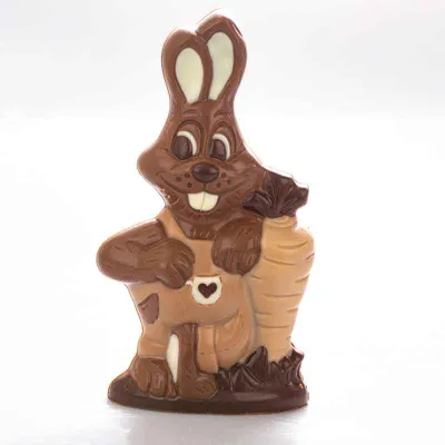 Stampo per cioccolato Coniglio con rapa per dolci figure di cioccolato