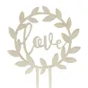 Love Cake Topper in legno